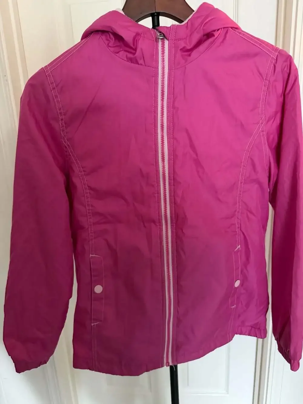 Whales Tail Outerwear Pink Hooded Jacket Size 14
